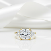 8.0 ct Princess Cut Diamond Option Three-Stone Luxury Anniversary Ring-Black Diamonds New York
