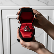 Till Death Do Us Part- 1.5 Carat Heart Created Diamond Wedding Ring Set