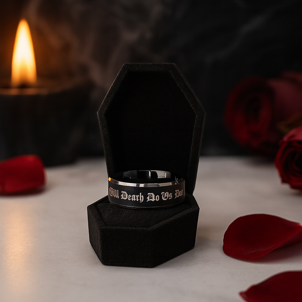 8mm Black Two-Tone Polished Tungsten Men's Wedding Band-Black Diamonds New York