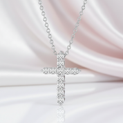 Trendy Cross Diamond Necklace-Black Diamonds New York