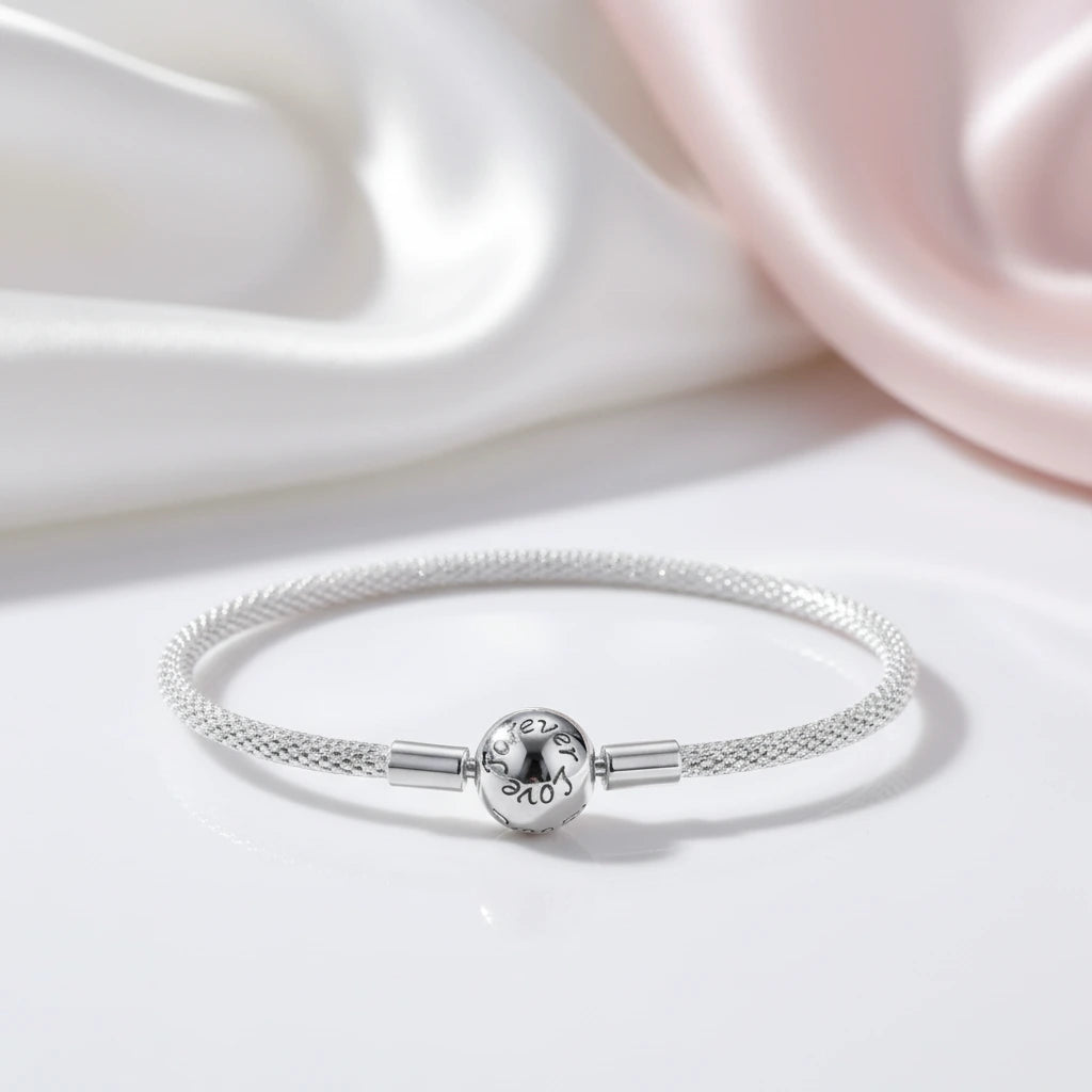 Trendy Round Charms Bangle Bracelet-Black Diamonds New York