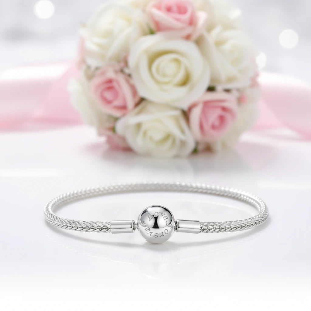 Trendy Round Charms Bangle Bracelet-Black Diamonds New York