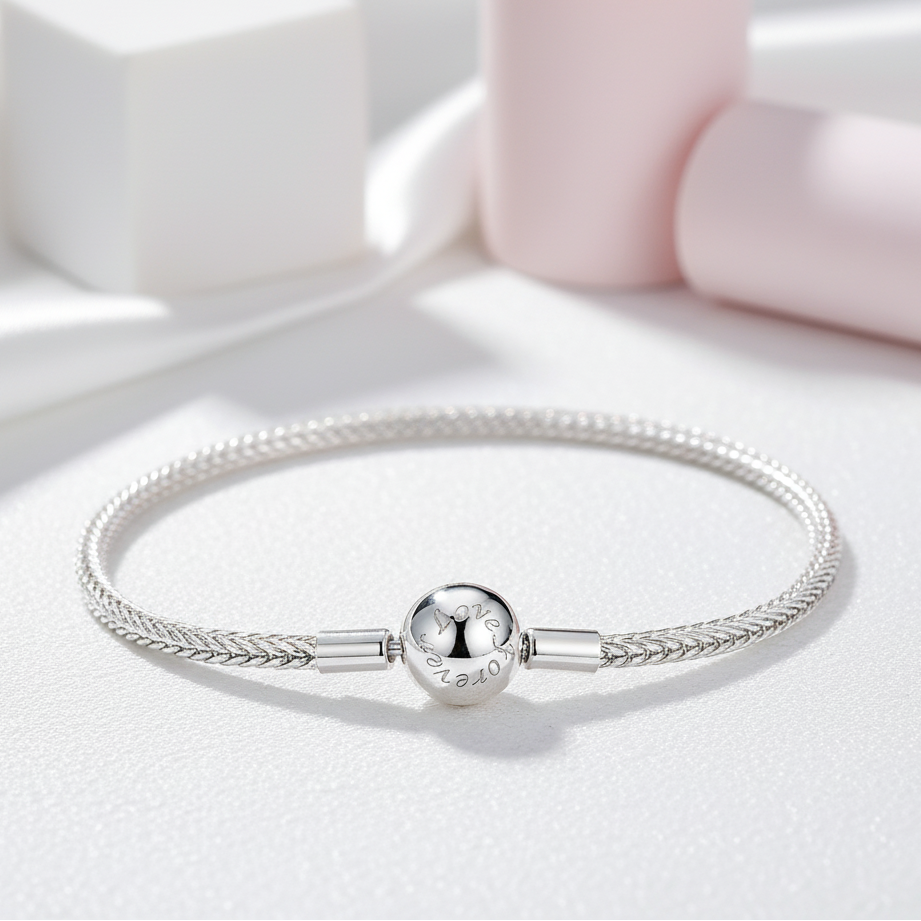 Trendy Round Charms Bangle Bracelet-Black Diamonds New York