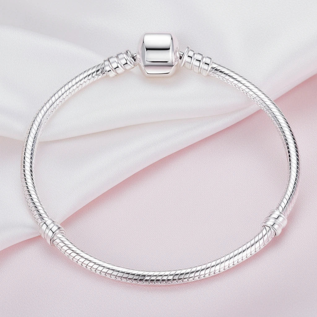 Trendy Round Charms Bangle Bracelet-Black Diamonds New York