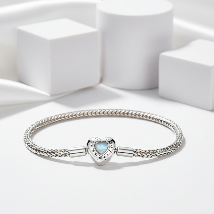 Trendy Round Charms Bangle Bracelet-Black Diamonds New York