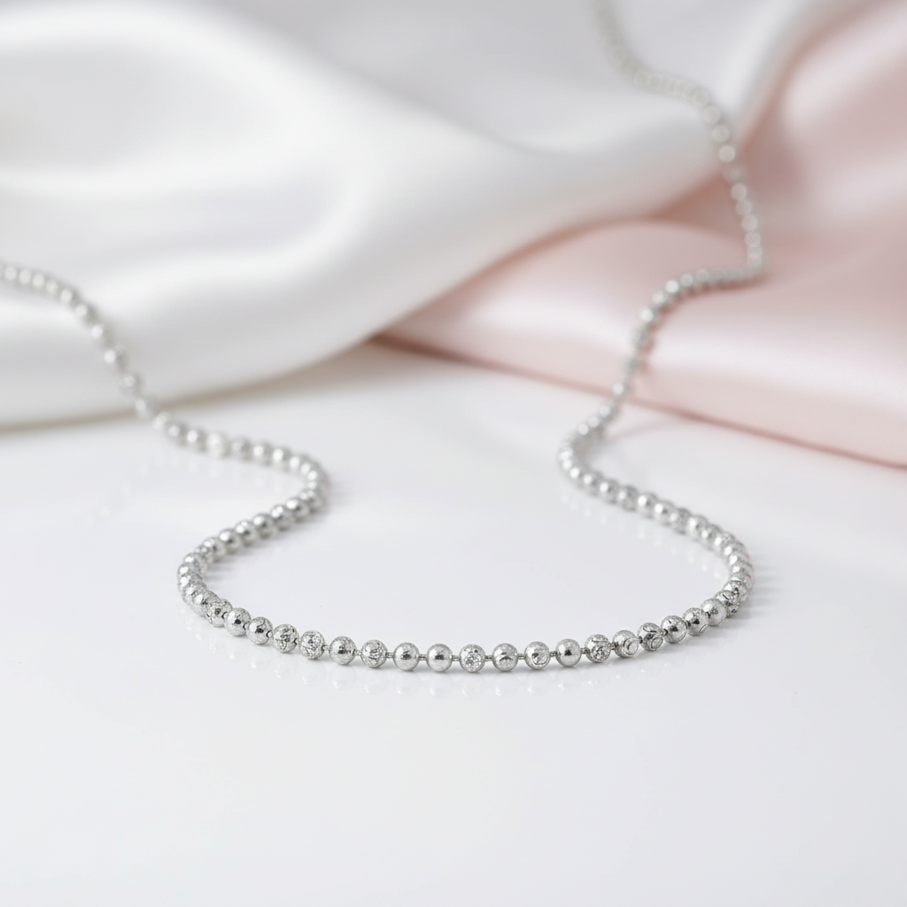 Trendy Women's Chain Necklace-Black Diamonds New York