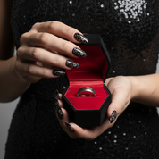 Tribal Design Gothic Men's Ring Band-Black Diamonds New York