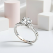 Twinkle Stone 1.0Ct VVS1 Diamond Engagement Ring-Black Diamonds New York