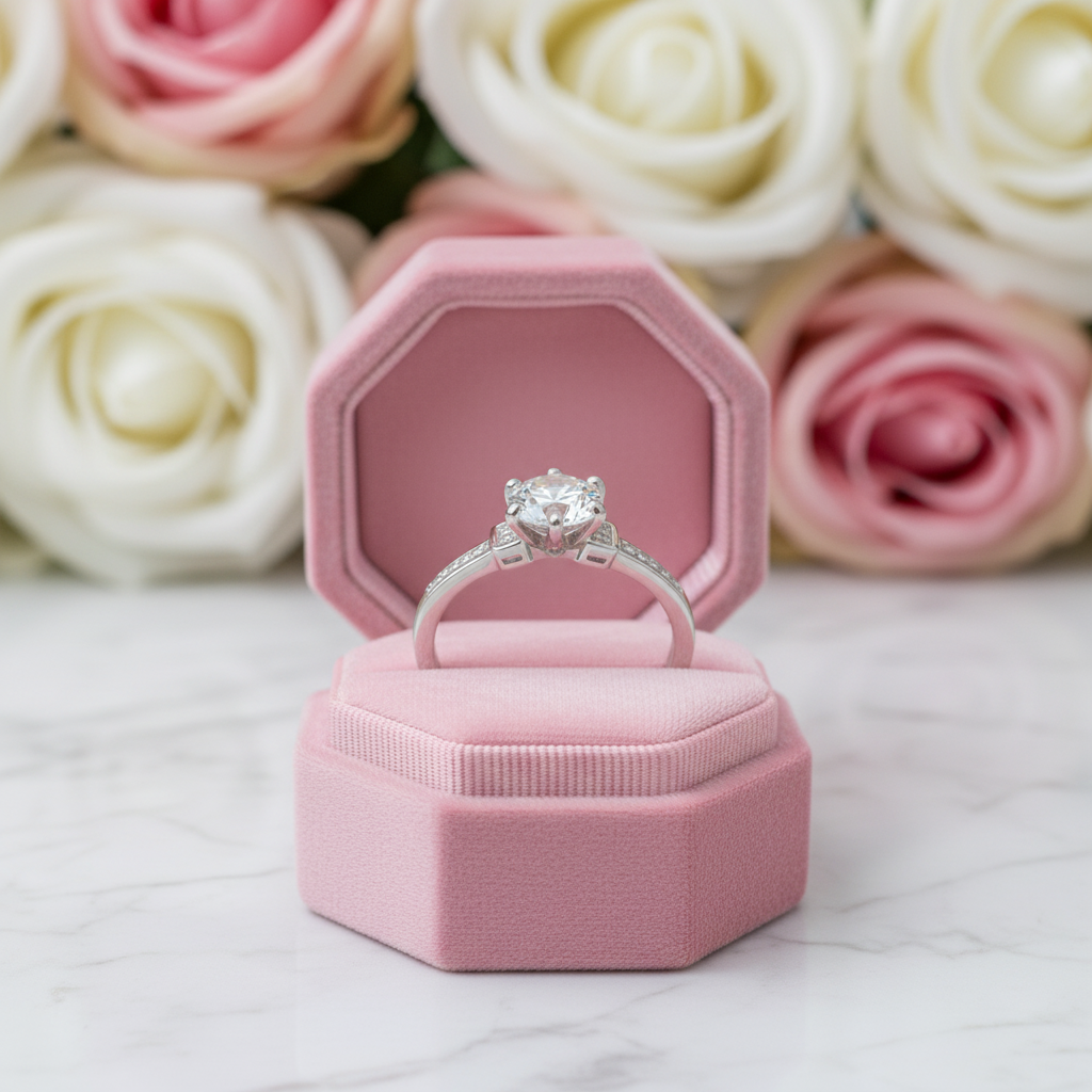 Twinkle Stone 1.0Ct VVS1 Diamond Engagement Ring-Black Diamonds New York