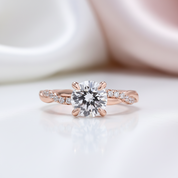 Twist 1.25 Carat Round Cut Diamond Option Promise Ring-Black Diamonds New York