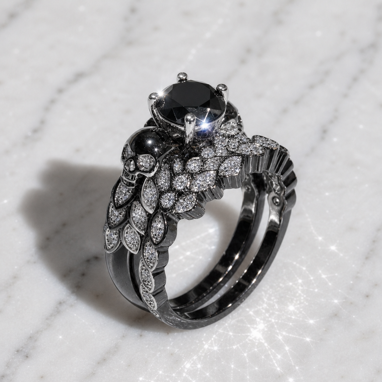 BDNY You're My Forever reference-gauge v1 approved 2026-08-11 | Silver Two-tone Black angle 2 | two-tone-black-canonical-angle-2-reference-gauge-v1.png
