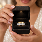 Brilliant Round Cut Diamond Option Men's Ring Band-Black Diamonds New York