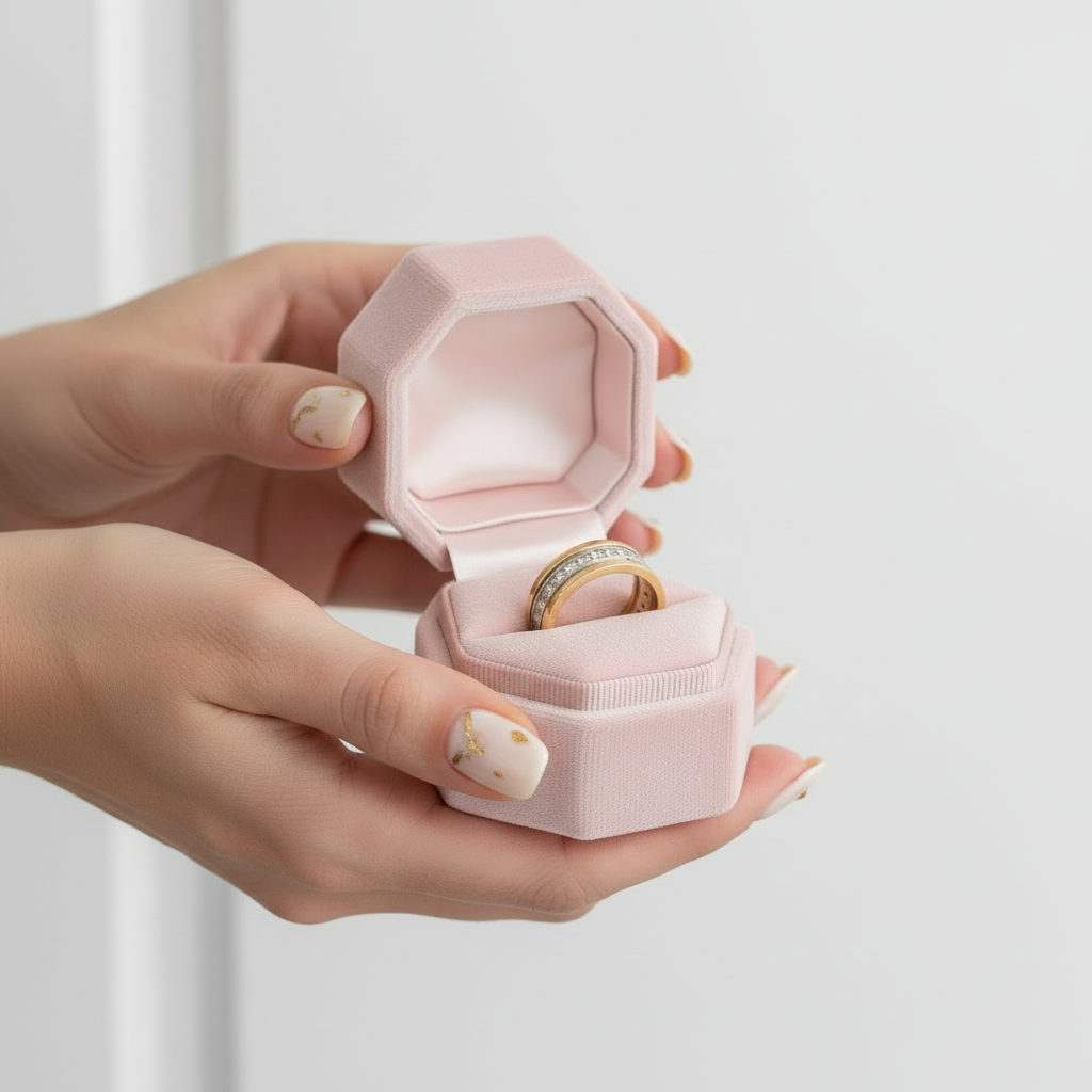 Two Tone Eternity Diamond Men's Wedding Band