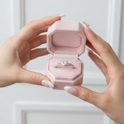 Two Tones Heart Shape Diamond Option Engagement Ring-Black Diamonds New York
