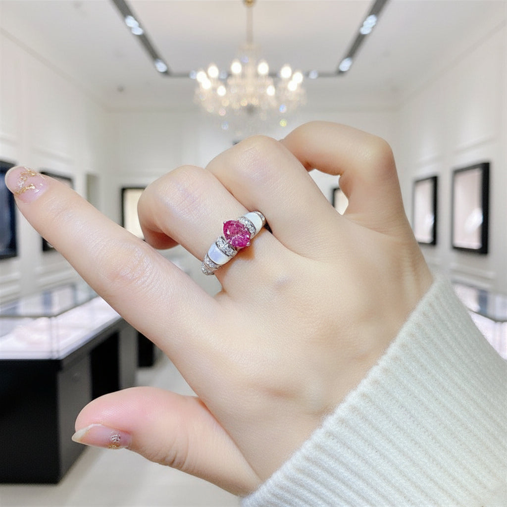 Unique Oval-cut Diamond Option Ring-Black Diamonds New York