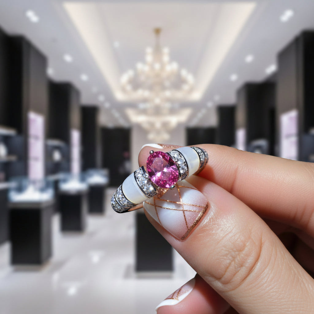 Unique Oval-cut Diamond Option Ring-Black Diamonds New York