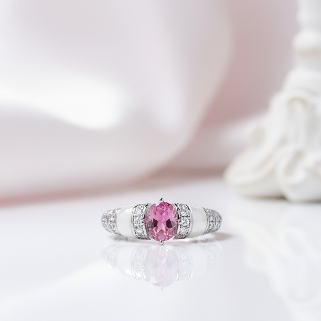 Unique Oval-cut Diamond Option Ring-Black Diamonds New York