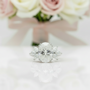 Unique Oval Cut Diamond Option Yellow Gold Minimalist Engagement Ring-Black Diamonds New York