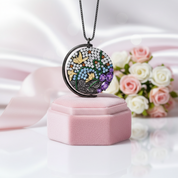 Unique Rotatable Butterfly Handmade Pendant Necklace-Black Diamonds New York