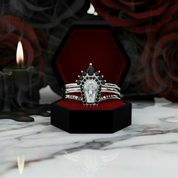 Until Death Rings- Limited Coffin Shape Diamond Wedding Rings-Black Diamonds New York