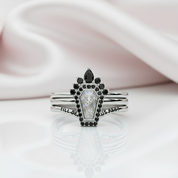 Until Death Rings- Limited Coffin Shape Diamond Wedding Rings-Black Diamonds New York