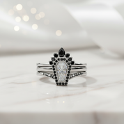 Until Death Rings- Limited Coffin Shape Diamond Wedding Rings-Black Diamonds New York