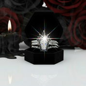 Until Death Rings- Limited Coffin Shape Diamond Wedding Rings-Black Diamonds New York