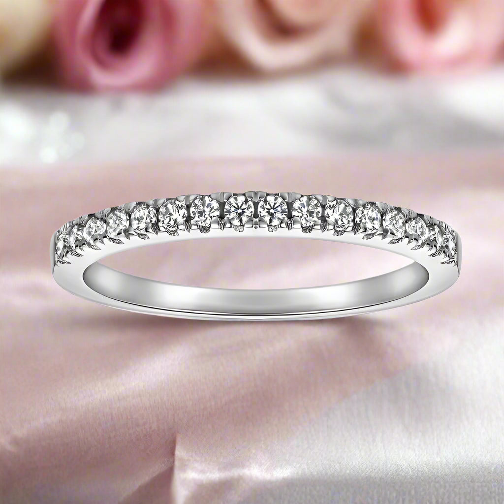 Vintage 1.0 Ct Heart Cut Diamond Halo Engagement Ring Set-Black Diamonds New York