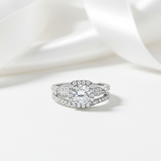 Vintage 1.53 Ctw Round Diamond Option Engagement Ring Set-Black Diamonds New York