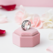 Vintage 8mm Unisex Wedding Band with Car Tire Pattern-Black Diamonds New York