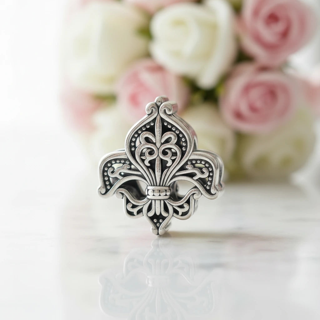 Vintage Cross Pendant with Green Heart-Black Diamonds New York