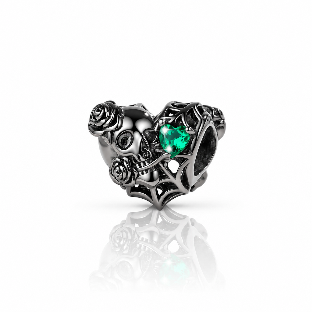 Vintage Diablo Rose Series Flower Charms-Black Diamonds New York