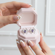 Vintage Pear Cut Diamond Spider Stud Earrings-Black Diamonds New York