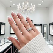 Vintage Style 1.0 Ct Diamond 2-Pc Engagement Ring Set-Black Diamonds New York