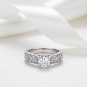 Vintage Option 1.0 Ct Diamond Option Bridal Engagement Ring-Black Diamonds New York