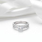 Vintage Option 1.0 Ct Diamond Option Engagement Ring-Black Diamonds New York