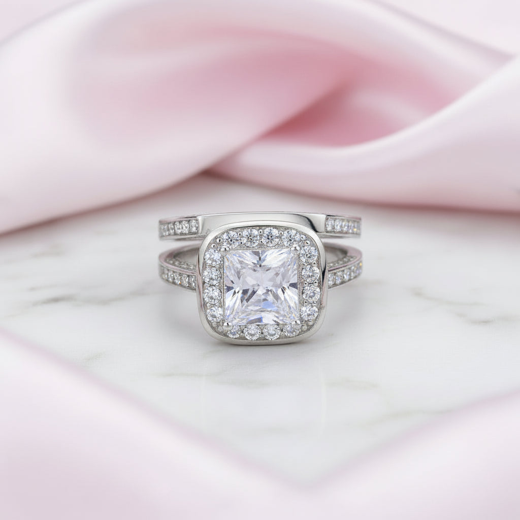 Vintage Option 2.0 Ct Diamond Option 2-Pc Engagement Ring Set-Black Diamonds New York