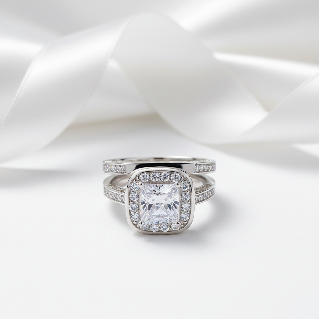Vintage Option 2.0 Ct Diamond Option 2-Pc Engagement Ring Set-Black Diamonds New York