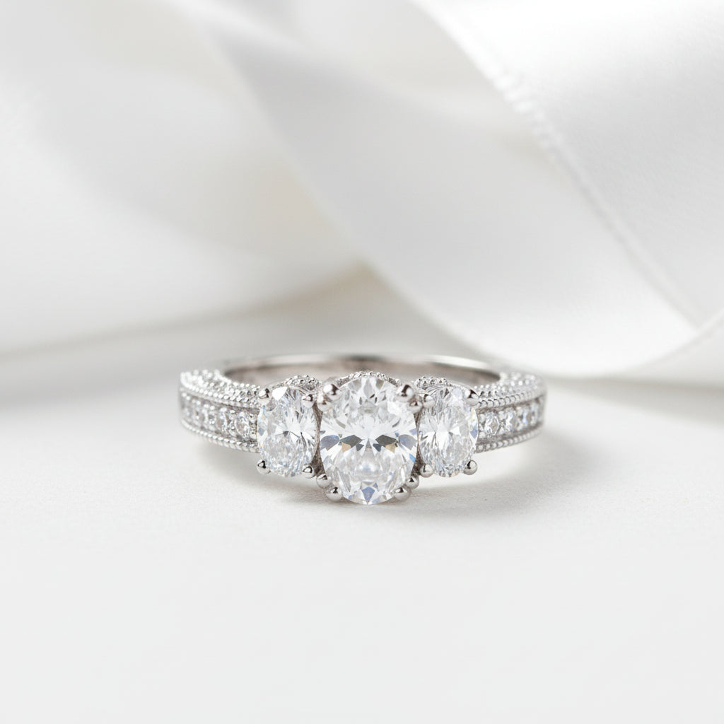 Vintage Style 2.0 Ct Diamond Wedding Engagement Ring-Black Diamonds New York