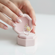 Vintage Winter Blossom & Snow Flower Ring-Black Diamonds New York