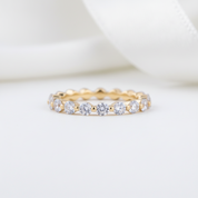 Vintage Yellow Gold Cushion Cut 3PC Wedding Ring Set-Black Diamonds New York