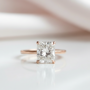 Vintage Yellow Gold Cushion Cut 3PC Wedding Ring Set-Black Diamonds New York