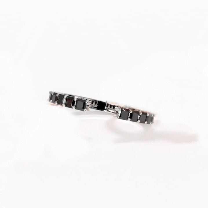 VIP Dream Ring- Ride or Die Band in 14k White Gold (Aftersale Service)-Black Diamonds New York
