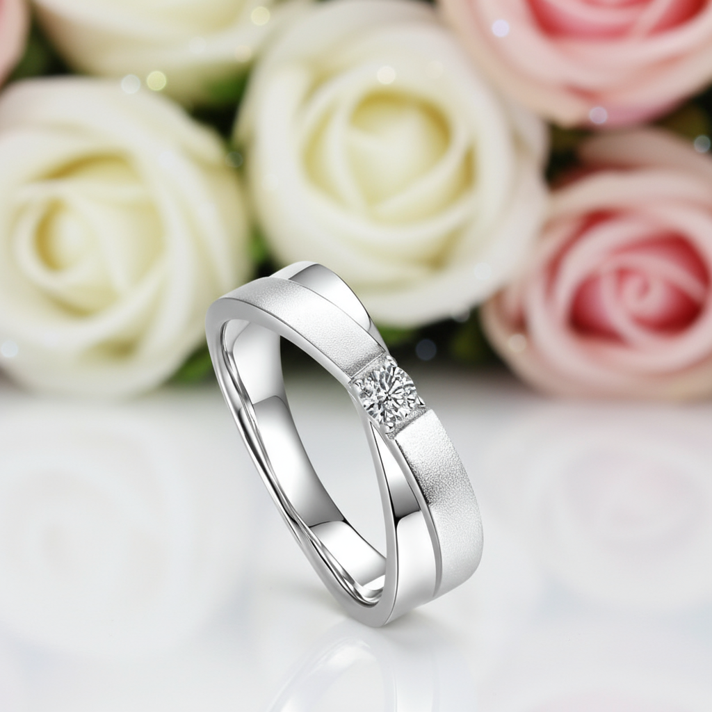 VVS1 Diamond Wedding Couple Ring-Black Diamonds New York