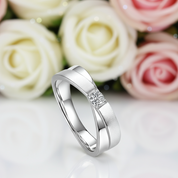 VVS1 Diamond Wedding Couple Ring-Black Diamonds New York