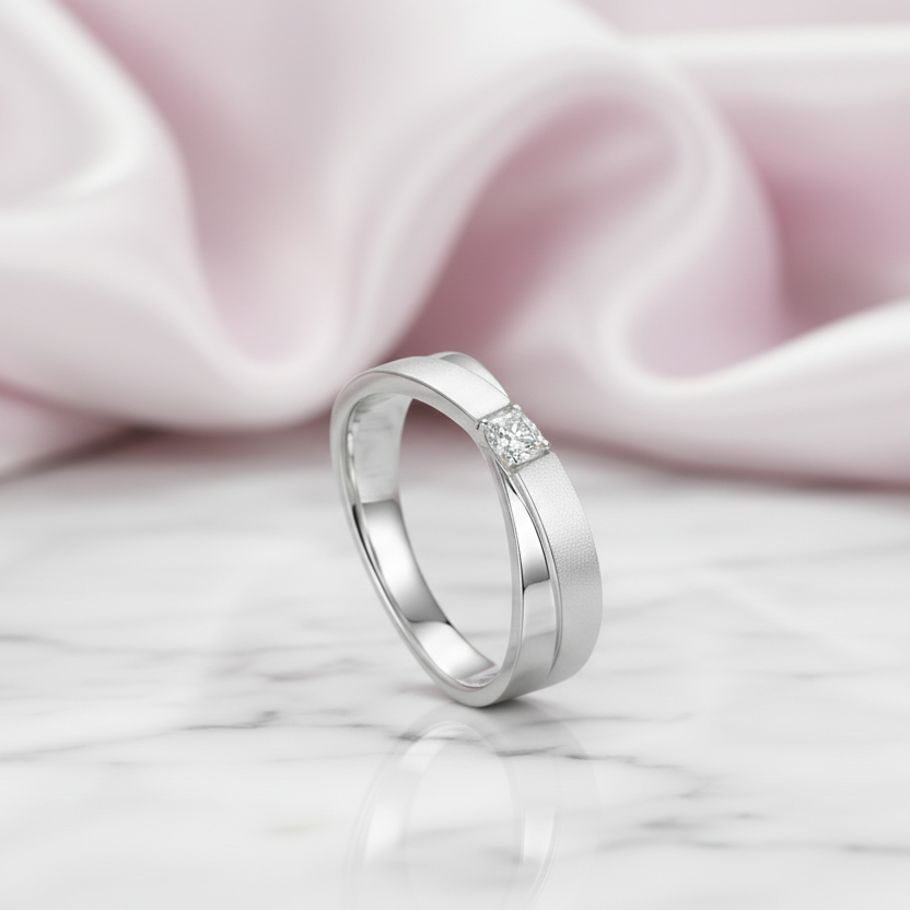 VVS1 Diamond Option Wedding Couple Ring-Black Diamonds New York