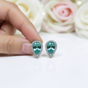 Water Drop Green Diamond Option Jewelry Set-Black Diamonds New York