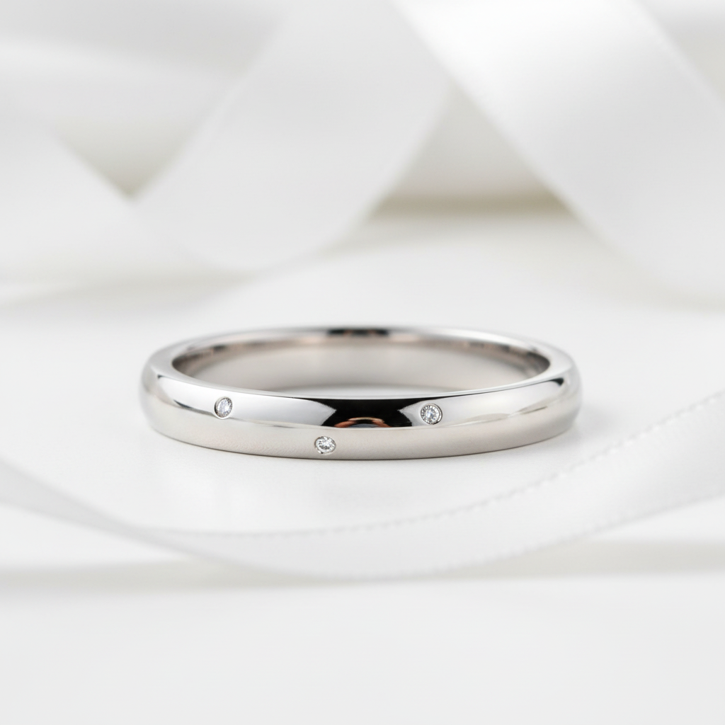 Classic Wedding Band Ring-Black Diamonds New York