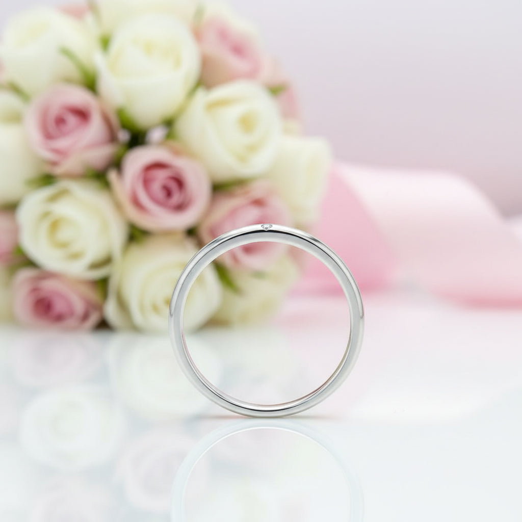 Classic Wedding Band Ring-Black Diamonds New York