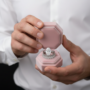 White Gold Oval Cut Simulated Diamond Option Bridal Ring Set-Black Diamonds New York